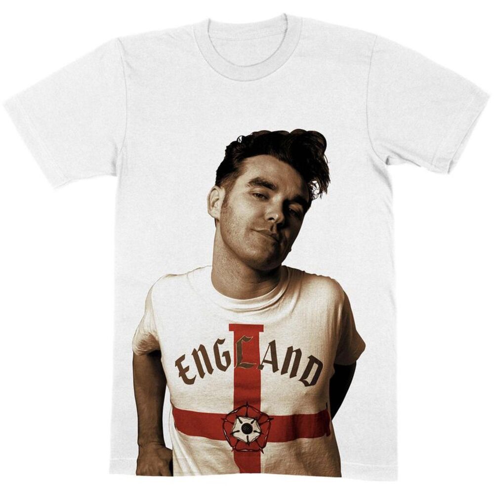 Morrissey Unisex Adult Glamorous Glue Cotton T-Shirt / White